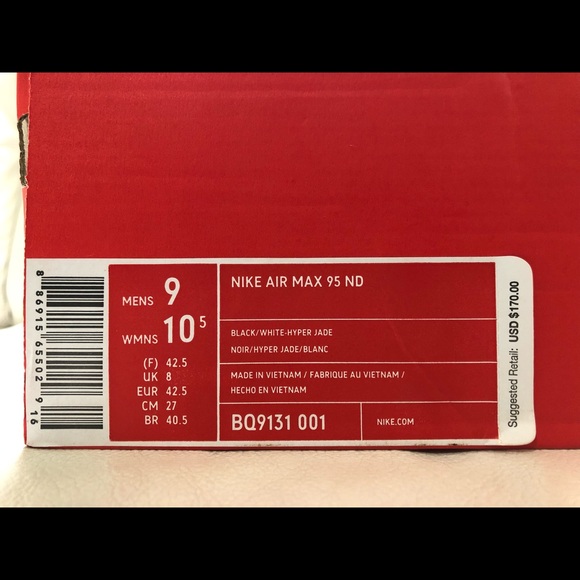 Nike Air Max 95 ND Have A Nike Day Black Jade New - Picture 8 of 8